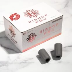 Bishop PMU Disposable Grips Grey - Box Of 20 -Tattoo Supply Shop bishop pmu smp grips dsc01926