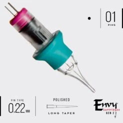 Envy Gen 2 PMU Pico Flow Cartridges - Round Liner -Tattoo Supply Shop eg2c pft 0701rl