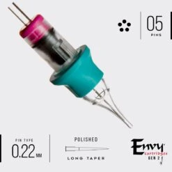 Envy Gen 2 PMU Pico Flow Cartridges - Round Liner -Tattoo Supply Shop eg2c pft 0705rl