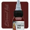 Eternal Zombie Ink - Undead Red -Tattoo Supply Shop eternal ink ez02 undeadred zombie 1oz swatch