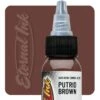 Eternal Zombie Ink - Putrid Brown -Tattoo Supply Shop eternal ink ez07 putridbrown zombie 1oz swatch