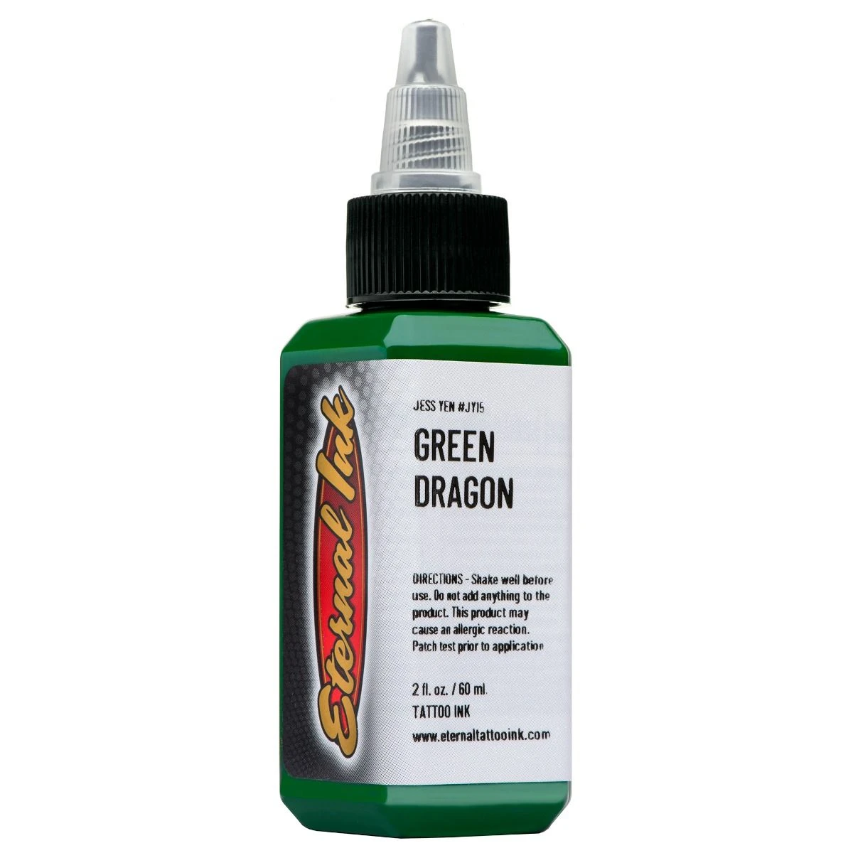 Eternal Jess Yen Ink - Green Dragon - 60ml (2oz) 4 Eternal Jess Yen Ink - Green Dragon - 60ml (2oz) - Image 2