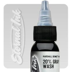 Eternal Ink Marshall Bennett Gray Wash Set - 1oz/30ml -Tattoo Supply Shop eternal ink mbg20 20graywash marshallbennett 1oz swatch