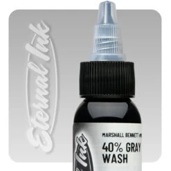 Eternal Ink Marshall Bennett Gray Wash Set - 1oz/30ml -Tattoo Supply Shop eternal ink mbg40 40graywash marshallbennett 1oz swatch