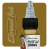 Eternal Ink - Motor City - Mudflap Brown - 30ml (1oz) -Tattoo Supply Shop eternal ink mc09 mudflapbrown motorcity 1oz swatch