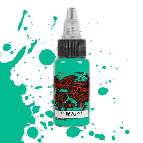 World Famous Ink 1oz Bahama Blue 4 World Famous Ink 1oz Bahama Blue - Image 2