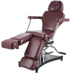TATSoul 680 Oros Tattoo Client Chair - Ox Blood -Tattoo Supply Shop ts oros 680 oxblood 1 1