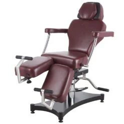 TATSoul 680 Oros Tattoo Client Chair - Ox Blood -Tattoo Supply Shop ts oros 680 oxblood 2 1