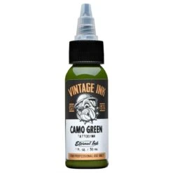 Eternal Ink - Vintage Ink - Camo Green 1oz/30ml 5 Eternal Ink - Vintage Ink - Camo Green 1oz/30ml -Tattoo Supply Shop vintage ink vn09 camogreen 1oz w